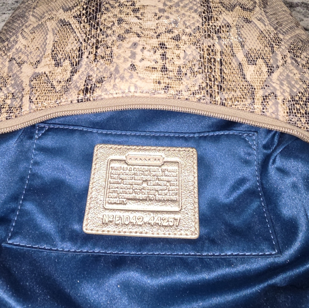 Coach Kristen Python Embossed Shoulder Bag - image 5